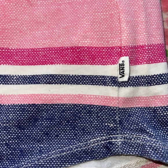 Vans Striped Beach Vibes Skater Dress Size Small 100% Cotton Summer Excellent - Picture 6 of 8
